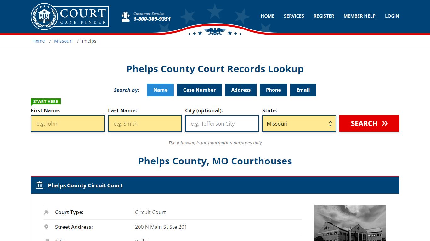 Phelps County Court Records | MO Case Lookup